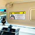 GRITKULTURE 5.1inch Panties Warning Peek Slap Anime Warning Decal Stickers