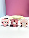 Cute Pink Bear Car Headrest Hooks - Back Seat Storage Organizer for Purse Bag & Trash - Universal Vehicle Accessories