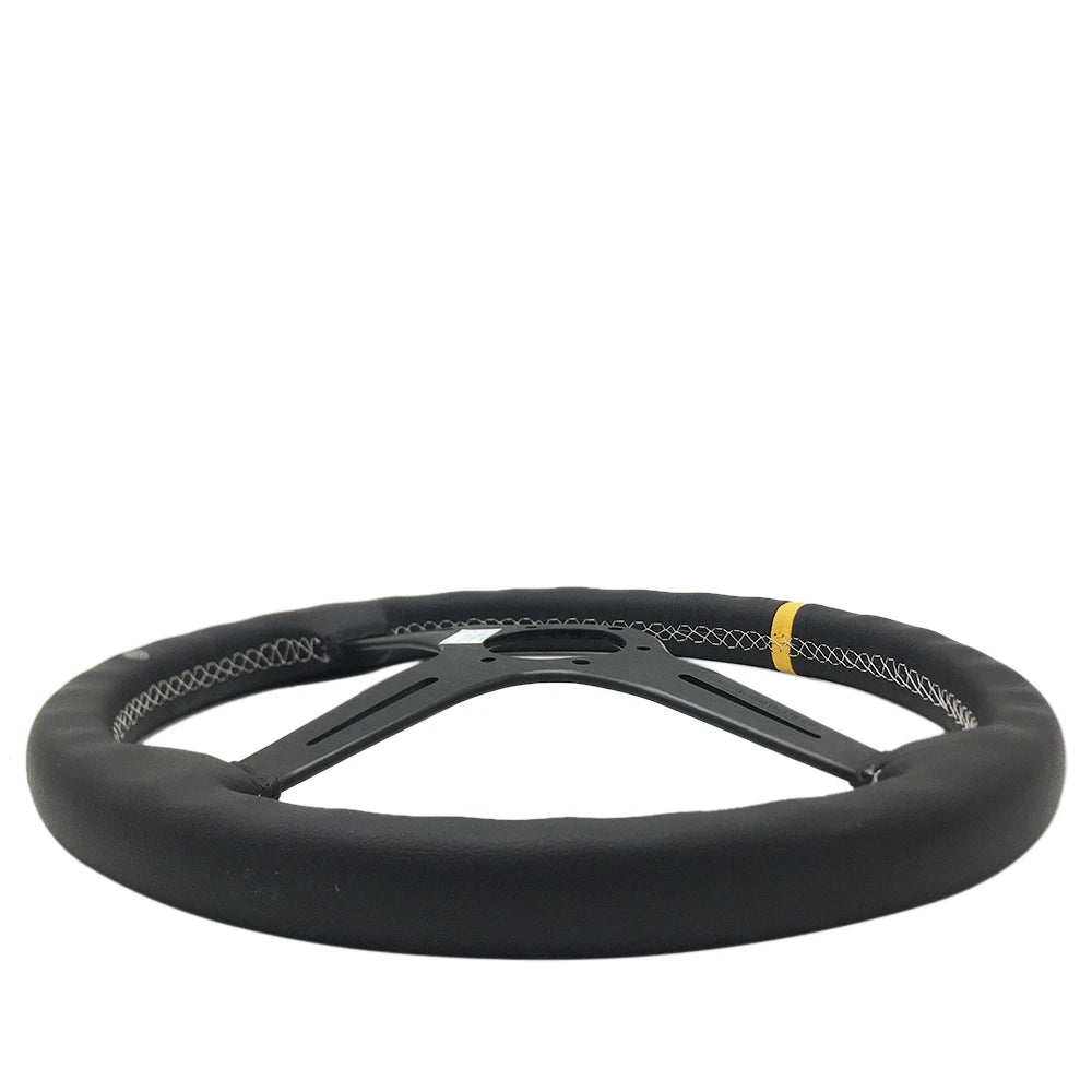 Classic Leather Racing Steering Wheel – 15" Universal