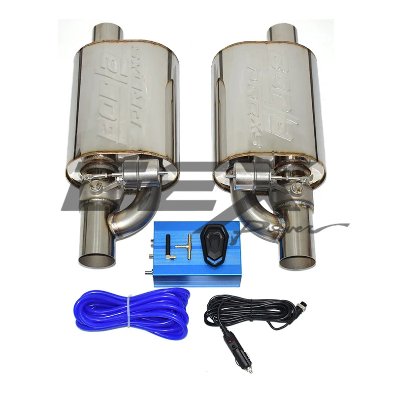 DEX Valved Exhaust Muffler Kit – Universal Stainless Steel