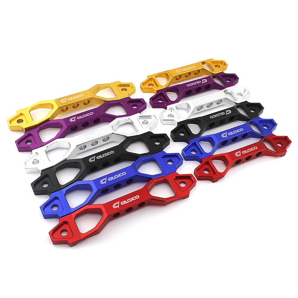 Causco Car Battery Tie Down Mount Bracket Brace Battery Billet Aluminum Fasten Bracket Holder Accessories for Honda Civic