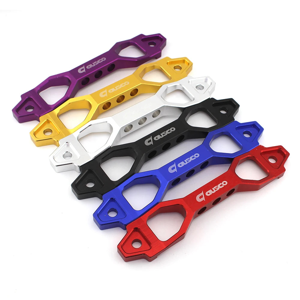 Causco Car Battery Tie Down Mount Bracket Brace Battery Billet Aluminum Fasten Bracket Holder Accessories for Honda Civic