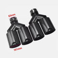 Dual Carbon Fiber Exhaust Tips – Universal Stainless Steel