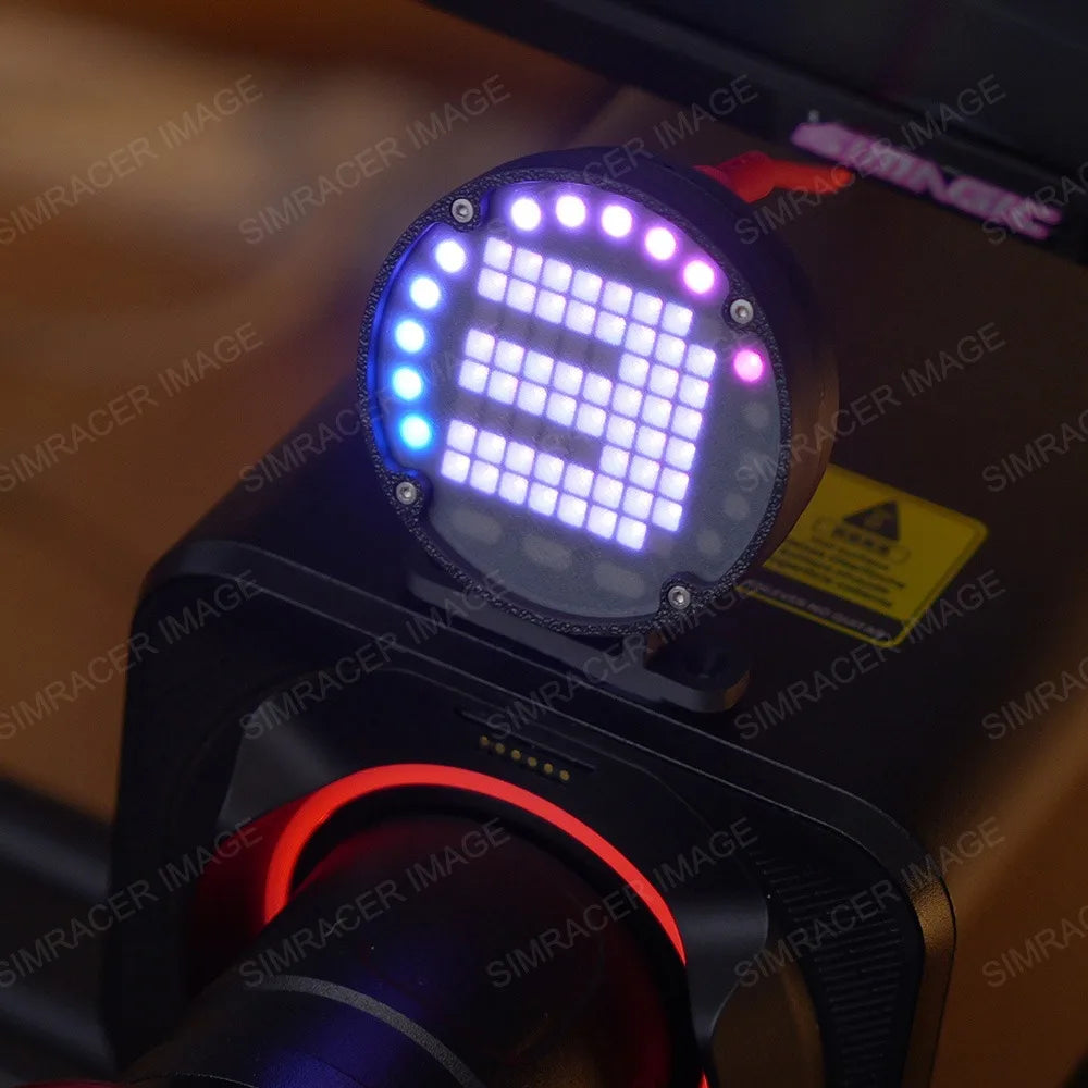 RGB Dashboard Flag Signal Light Gear Display Instrument for Logtiech G29 G27 Thrustmaster T300 Fanatec MOZA for PC Racing Games
