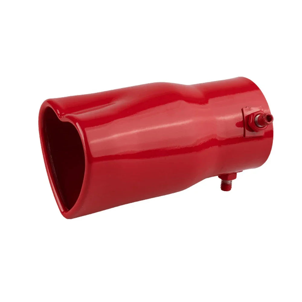 1PCS Universal stainless steel Heart shaped tail throat 63mm/2.5'' tail pipe muffler Car Muffler Tail Throat Modification