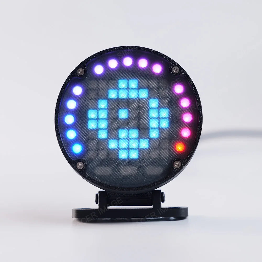 RGB Dashboard Flag Signal Light Gear Display Instrument for Logtiech G29 G27 Thrustmaster T300 Fanatec MOZA for PC Racing Games