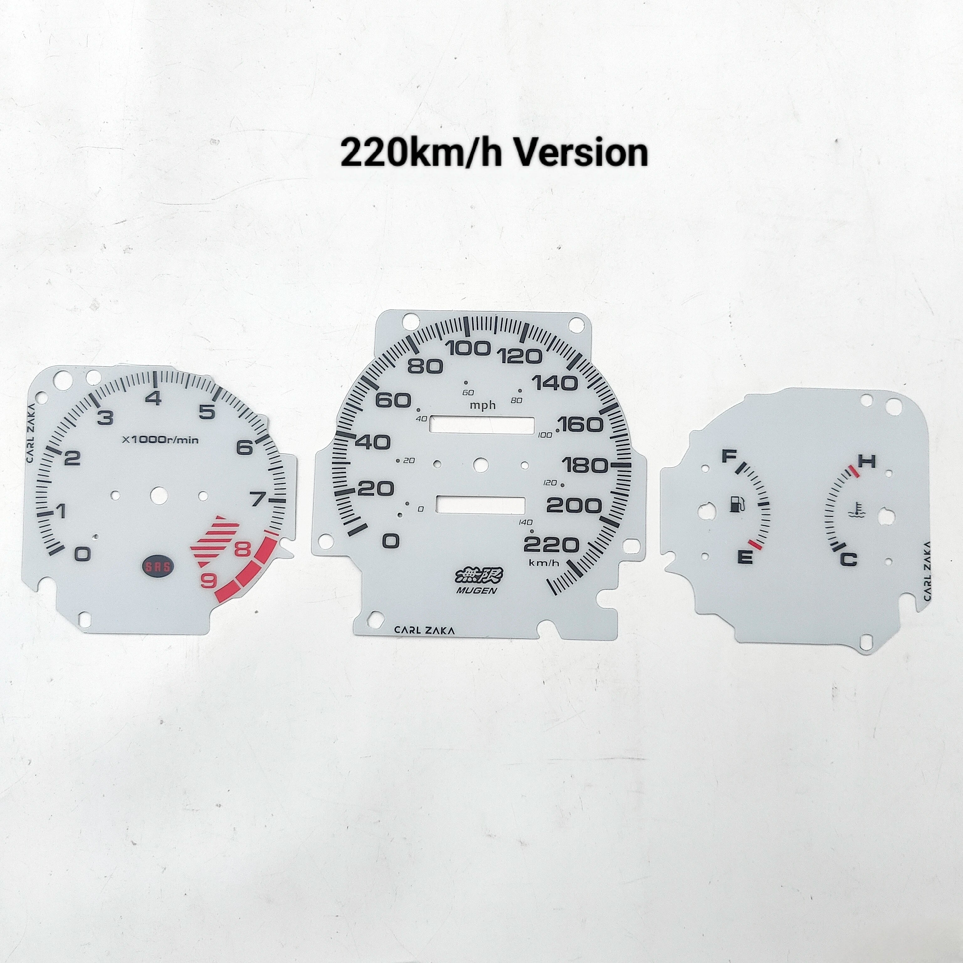 Gauge Faces MUGEN Style for Civic EK3 EK9 EK4 Instrument Cluster