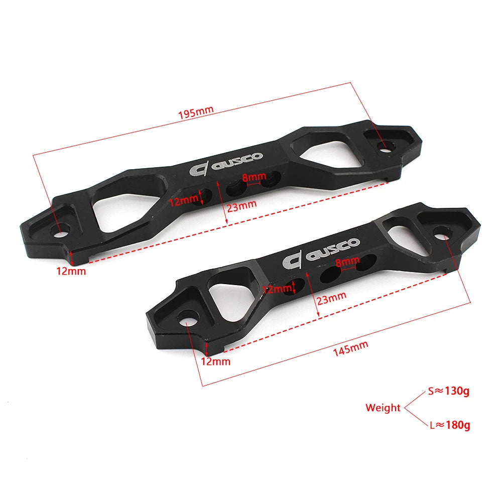 Causco Car Battery Tie Down Mount Bracket Brace Battery Billet Aluminum Fasten Bracket Holder Accessories for Honda Civic
