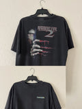 Resident Evil 2 Retro T-shirt 1998 PS1 Game Horror Capcom Hanes Printed Pattern Retro Casual Daily T-shirt