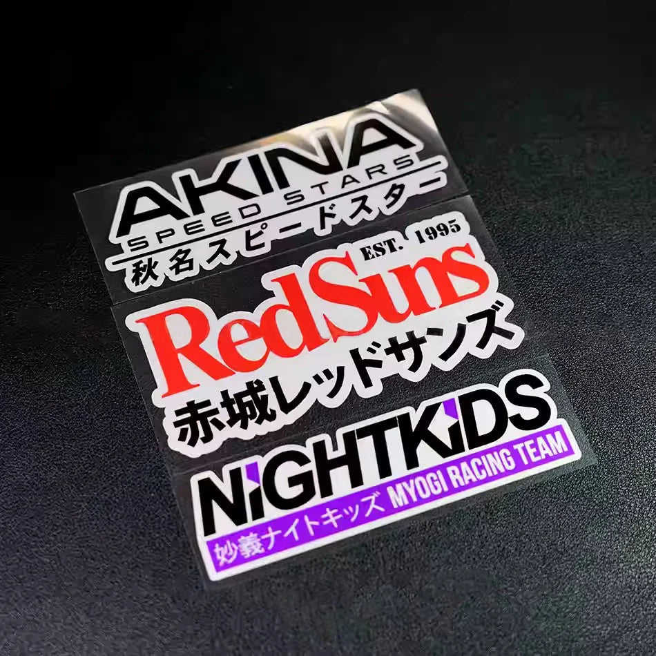 JDM Racing Style Text Stickers Waterproof Vinyl Decals For Car Exterior Decor