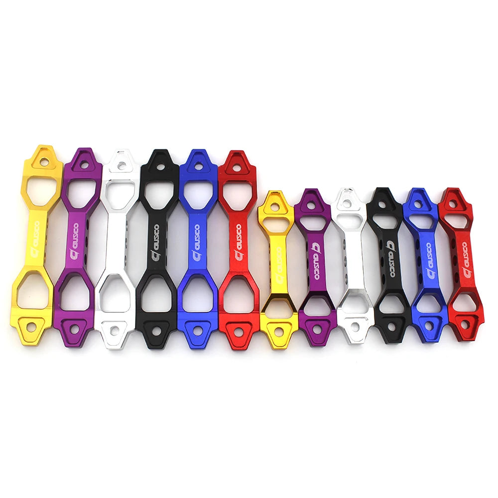 Causco Car Battery Tie Down Mount Bracket Brace Battery Billet Aluminum Fasten Bracket Holder Accessories for Honda Civic